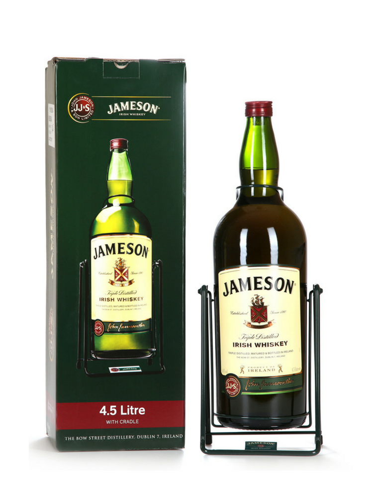 Бутылка виски литр. Виски Джемесон 40% 0,5 л Ирландия. Джемисон 4.5 литра. Ирландский виски джемисон. Виски Jameson, 4.5 л.