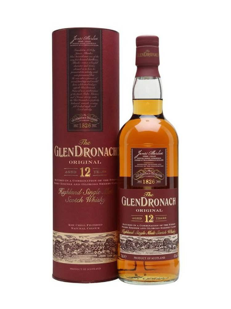 glenddronach 12yo highland single malt scotch whisky