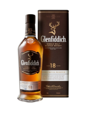 glenfiddich 18yo small batch single malt scotch whisky